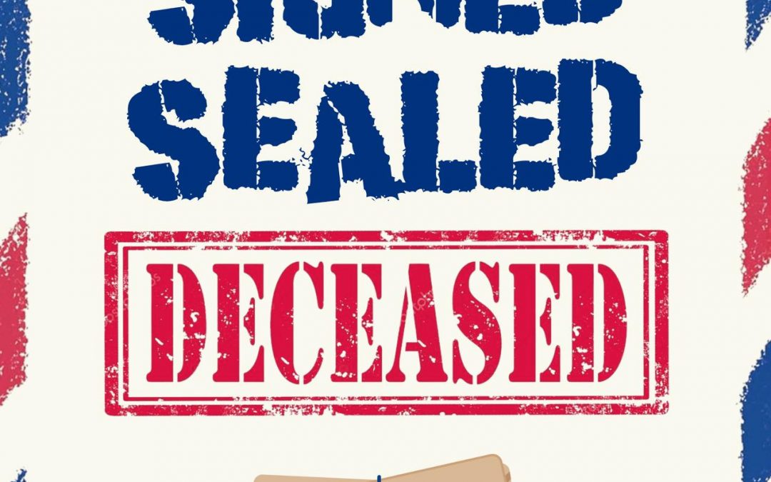 Signed Sealed Deceased – Beaches and Trails Publishing
